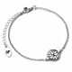 Harry Potter Sterling Silver Time Turner Charm Bracelet-TM-04739