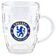 Chelsea FC Dimple Glass Tankard-TM-04994