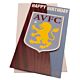 Aston Villa FC Crest Birthday Card-TM-03876