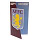 Aston Villa FC Crest Birthday Card-TM-03876
