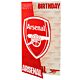 Arsenal FC Crest Birthday Card-TM-03924