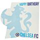 Chelsea FC Crest Birthday Card-TM-03926