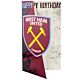 West Ham United FC Crest Birthday Card-TM-03939