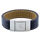 Arsenal FC Stitched Leather Bracelet-TM-05069