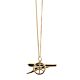 Arsenal FC 18ct Gold Plated on Silver Cannon Pendant & Chain-TM-05073