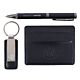 Newcastle United FC Leather Wallet, Fob & Pen Set-TM-04259