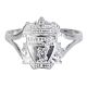Liverpool FC Sterling Silver Split Shank Ring Small-TM-05155