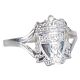 Liverpool FC Sterling Silver Split Shank Ring Large-TM-05157