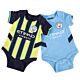Manchester City FC 24/25 Season 2 Pack Bodysuit 12-18 Mths-TM-04150