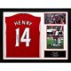 Arsenal FC Henry Signed Shirt (Framed)-TM-04781