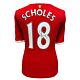 Manchester United FC Scholes Signed Shirt-TM-05410