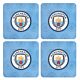 Manchester City FC 4pk Cork Coaster-TM-06029