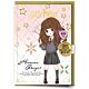 Harry Potter Hemione Greetings Card with Badge-TM-05900