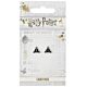 Harry Potter Silver Plated Deathly Hallows Stud Earrings-TM-06621