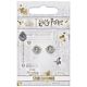 Harry Potter Silver Plated Time Turner Stud Earrings-TM-06623
