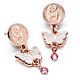 Wicked Rose Gold Plated Glinda Butterfly Drop Earrings-TM-06624
