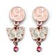 Wicked Rose Gold Plated Glinda Butterfly Drop Earrings-TM-06624