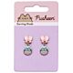 Pusheen Gold Plated Bow Drop Earrings-TM-06775