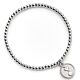 Tottenham Hotspur FC Silver Finish Bead Bracelet-TM-06357