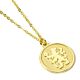 Chelsea FC Gold Finish Crest Necklace-TM-06391