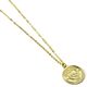 Manchester City FC Gold Finish Crest Necklace-TM-06393