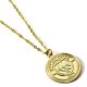 Manchester City FC Gold Finish Crest Necklace-TM-06393