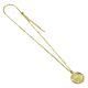 Manchester City FC Gold Finish Crest Necklace-TM-06393