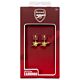 Arsenal FC Gold Finish Cannon Hoop Earrings-TM-06398