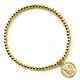 Chelsea FC Gold Finish Bead Bracelet-TM-06766