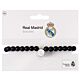 Real Madrid FC Black Bead Bracelet-TM-06866