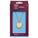 West Ham United FC Gold Finish Crest Necklace-TM-07287