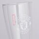 Manchester United FC Mono Crest Tall Beer Glass-TM-07314