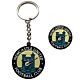 Newcastle United FC Retro 76-83 Crest Keyring & Badge Set-TM-07197
