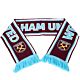 West Ham United FC Crest Scarf-TM-07407