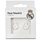 Real Madrid CF Silver Plated Formed Cufflinks-TM-07719