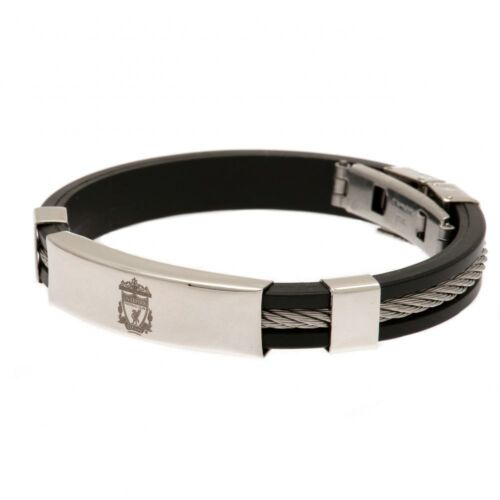 Liverpool FC Silver Inlay Silicone Bracelet-102009