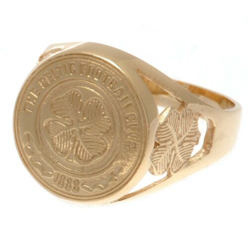Celtic FC 9ct Gold Crest Ring Medium-102069