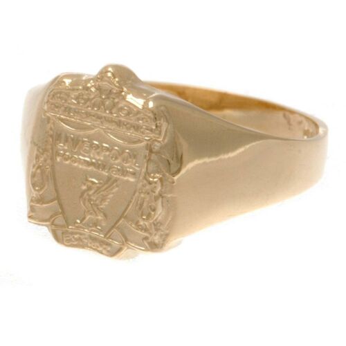 Liverpool FC 9ct Gold Crest Ring Medium-102075