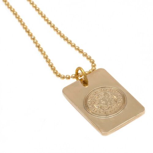 Leicester City FC Gold Plated Dog Tag & Chain-102922