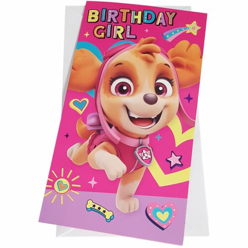 Paw Patrol Birthday Card Girl-103270