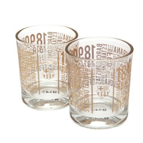 FC Barcelona 2pk Whiskey Glass Set-105291