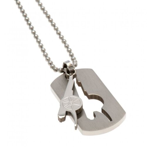 Arsenal FC Cut Out Cannon Dog Tag & Chain-124792