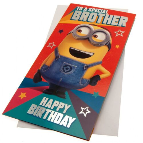 Despicable Me 3 Minion Birthday Card Brother-131206