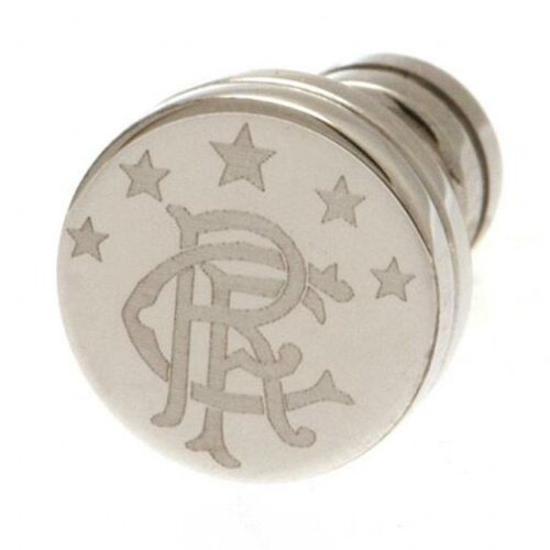 Rangers FC Stainless Steel Scroll Crest Stud Earring-135810