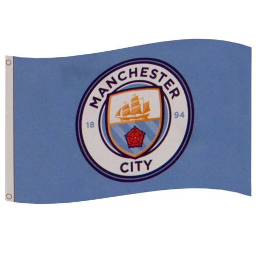 Manchester City FC Core Crest Flag-141758