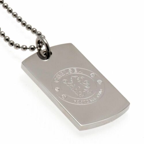 Chelsea FC Engraved Dog Tag & Chain-15733