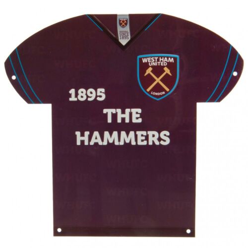 West Ham United FC Metal Shirt Sign-161198