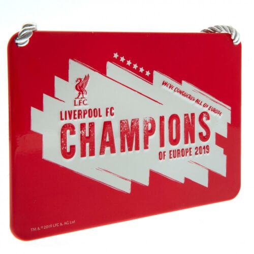 Liverpool FC Champions Of Europe Bedroom Sign-161993