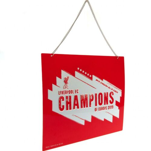 Liverpool FC Champions Of Europe Metal Sign-161994