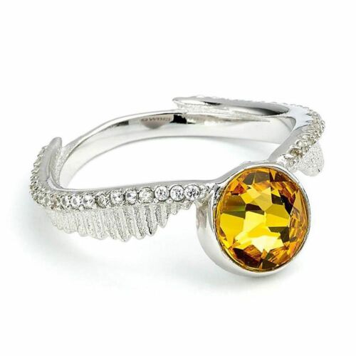 Harry Potter Sterling Silver Crystal Ring Golden Snitch Medium-172388